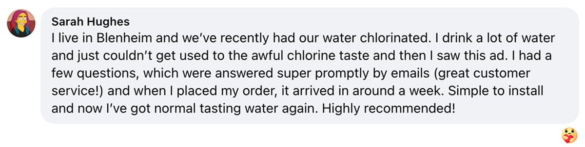 Customer review